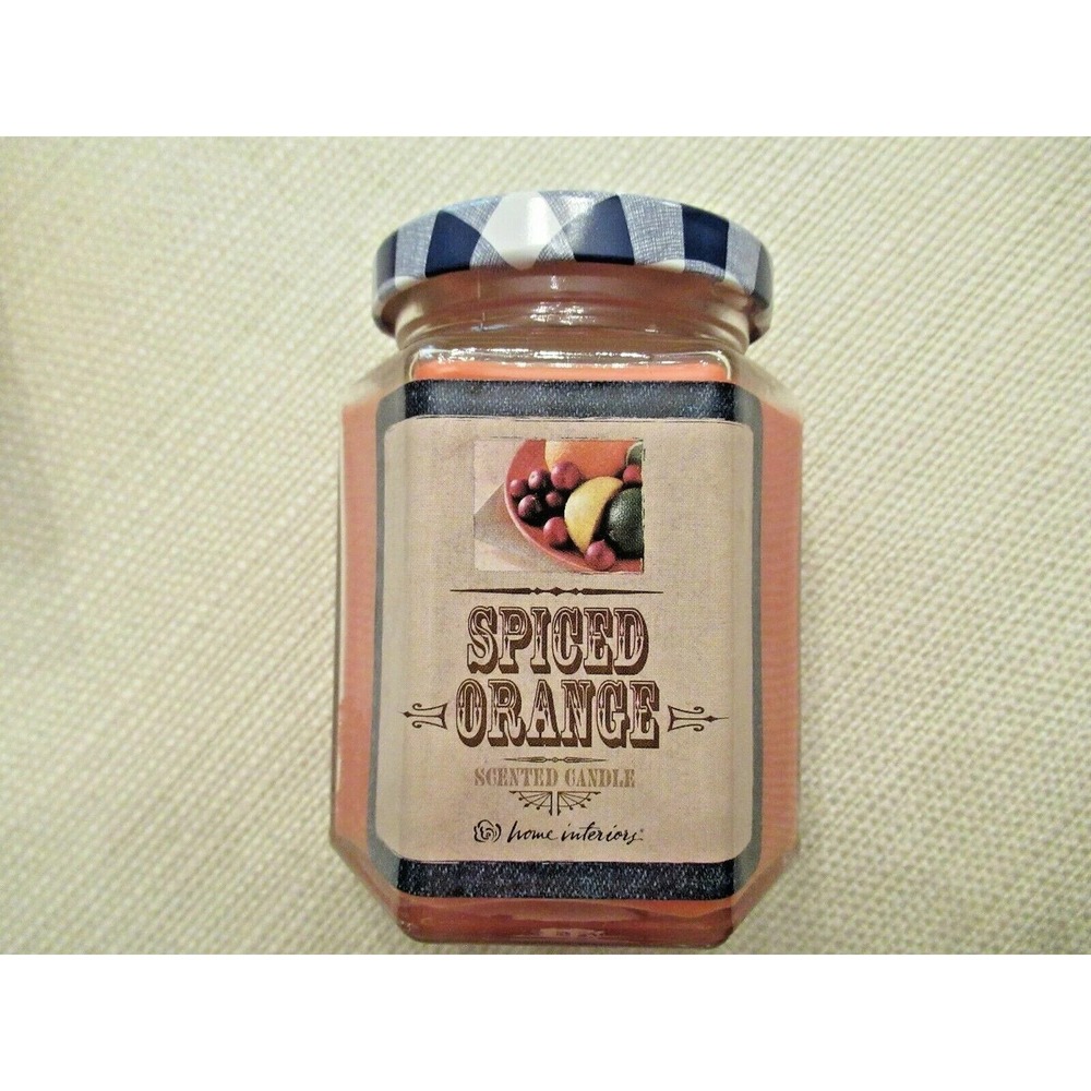 Spiced Orange 7.5 oz Home Interiors Jar Candle